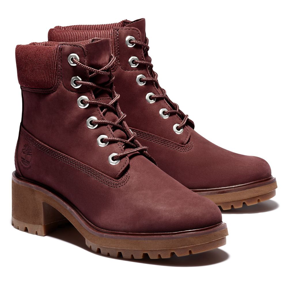 Timberland 6-Inch Μποτακια Γυναικεια Μπορντο - Kinsley Waterproof - Greece 5937642-FK